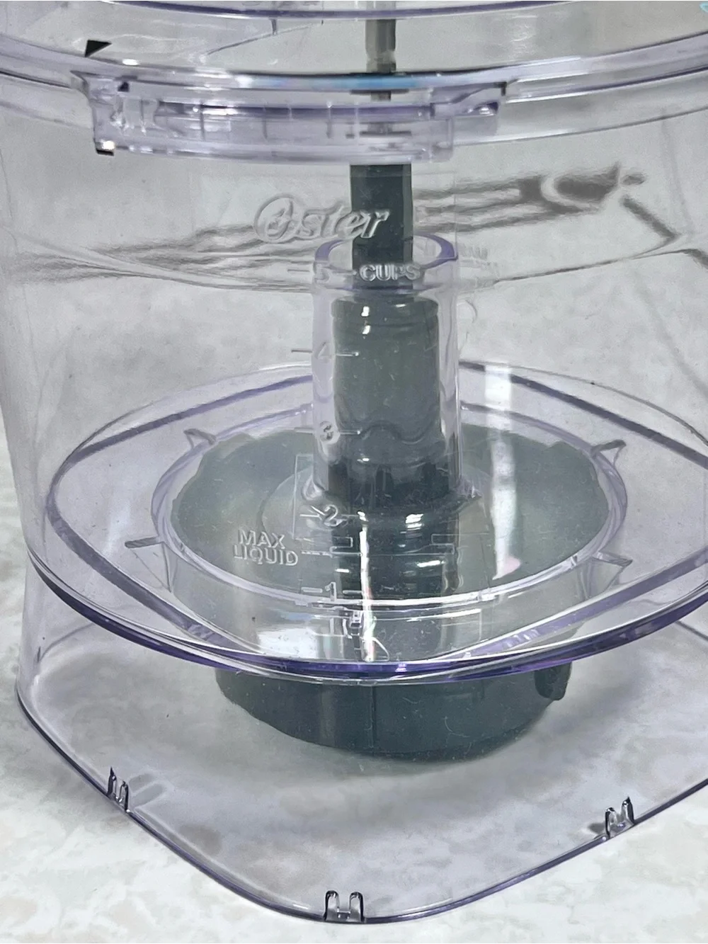 Oster 5 Cup Food Processor Bowl with Lid Chute Replacement Parts Only Clear OEM